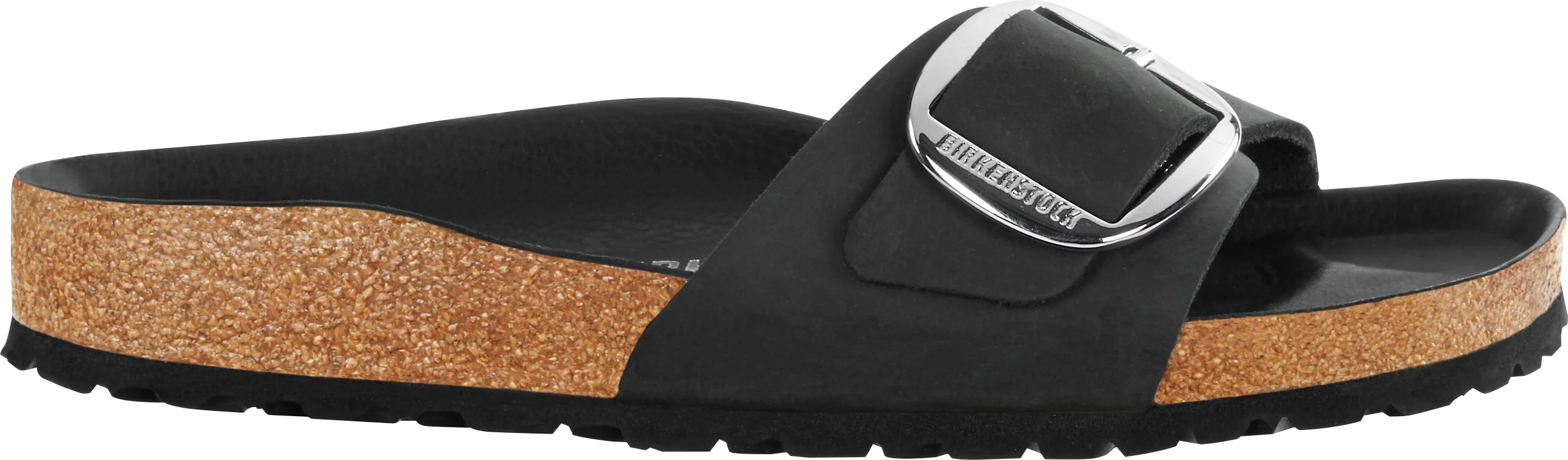 Madrid Big Buckle Oiled Leather Black -narrow Fit - Image 2