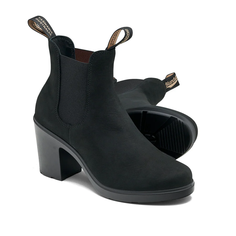 2460 High Heel Black Nubuck - Image 3