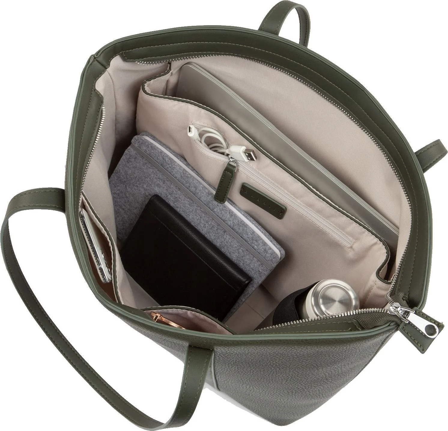 Tote Bag Dark Green - Image 3