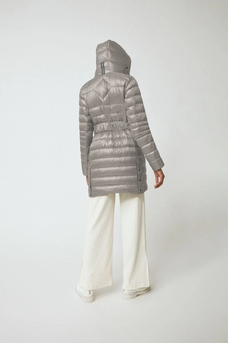 Cypress Hooded Down Jacket Limestone - Image 5