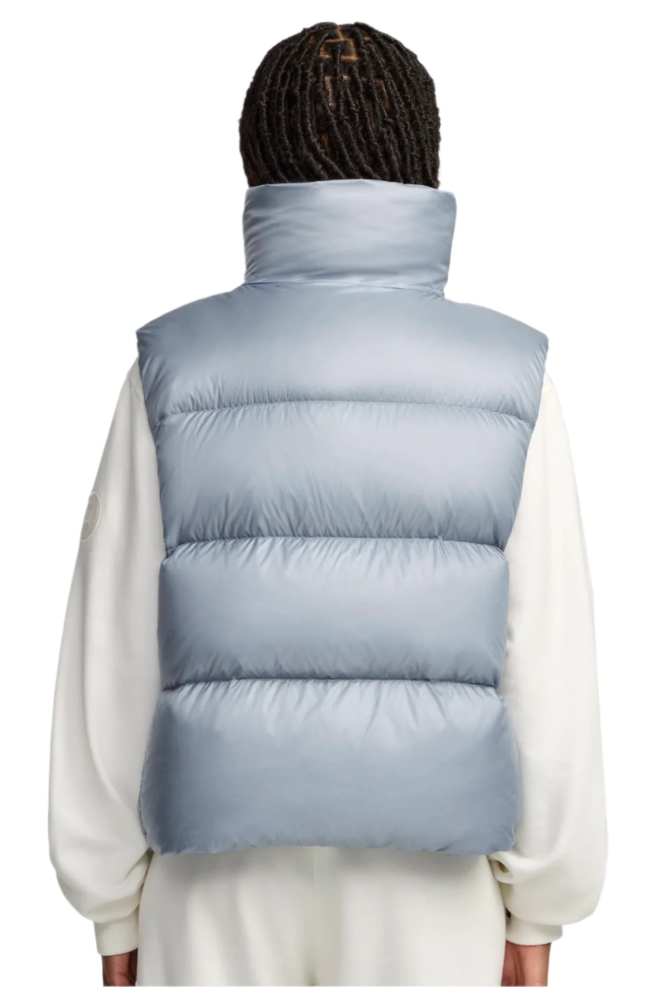 Cypress Puffer Vest White Disc Light Ozone Blue - Image 2