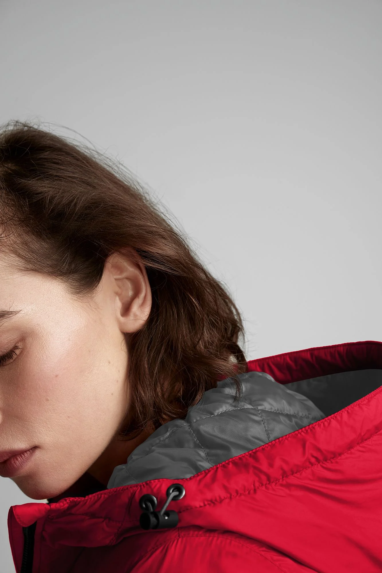 Dore Down Hoody Red - Image 5