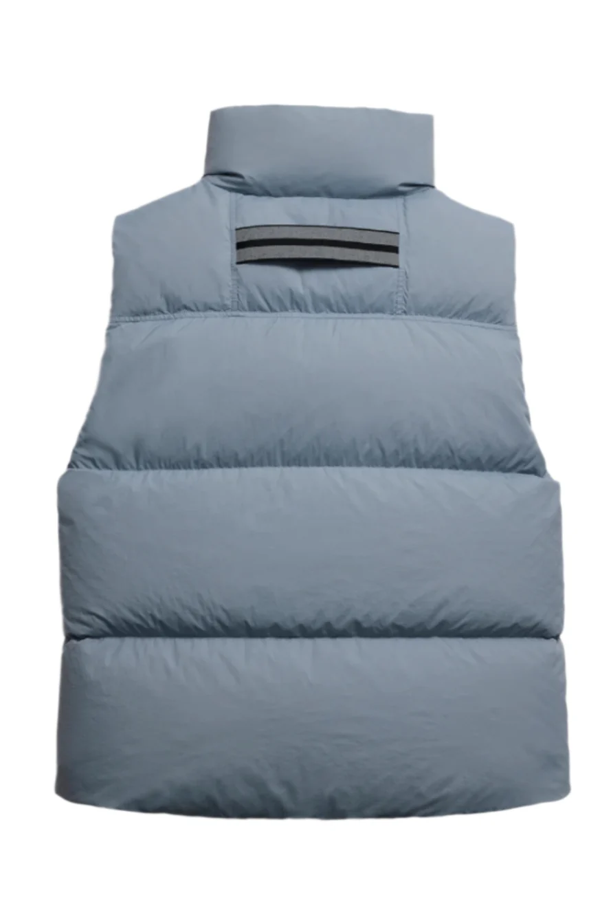 Lawrence Puffer Vest Black Disc Light Ozone Blue - Image 4