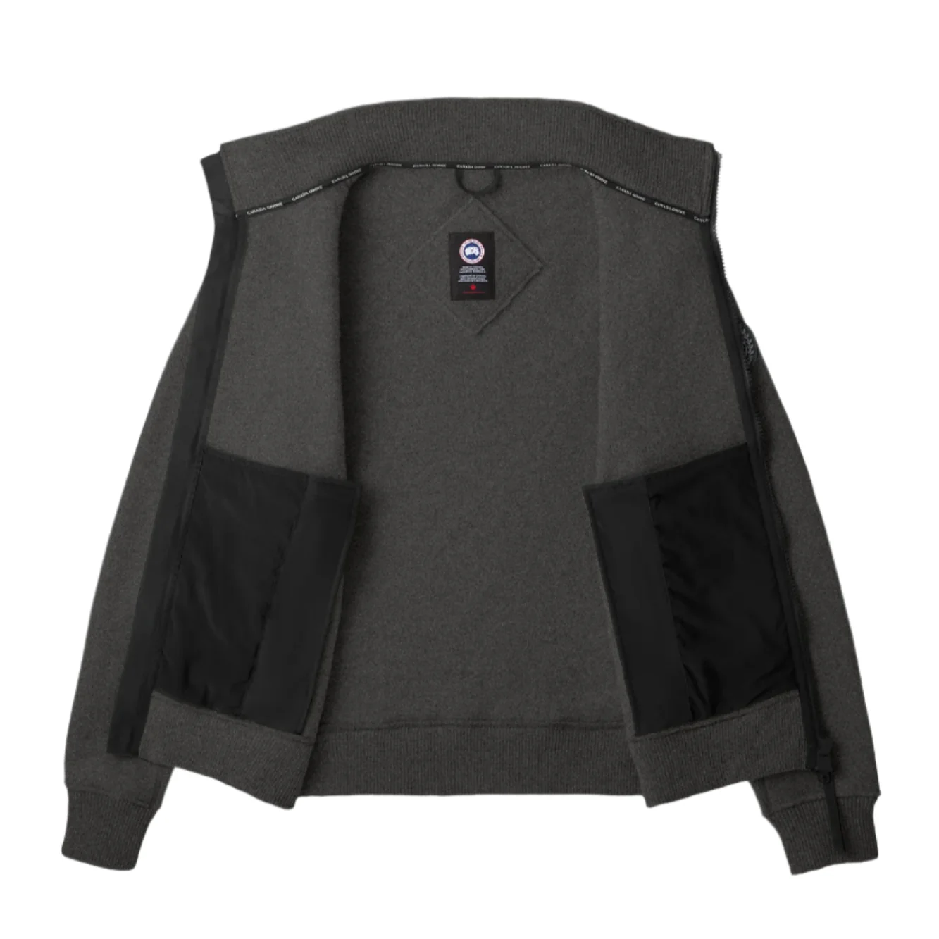 Lawson Fleece Jacket Black Disc Quarry Grey - Image 5