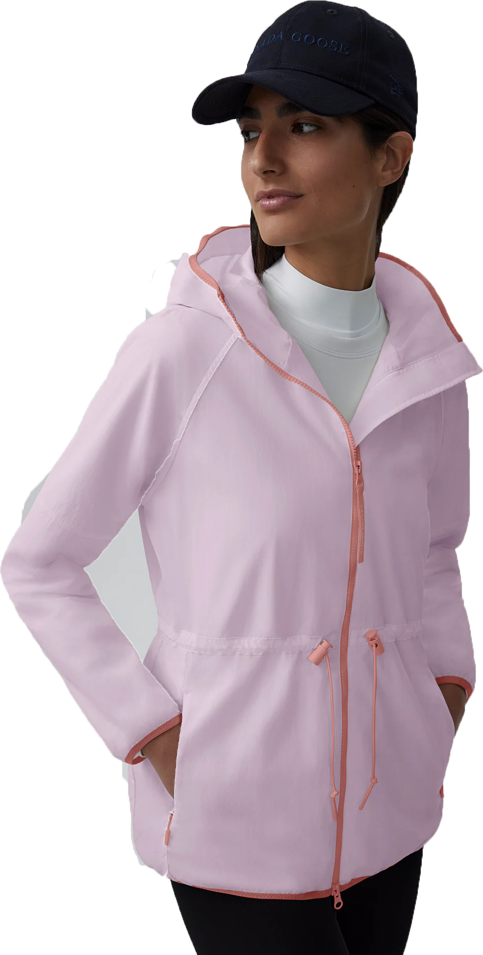 Lundell Wind Jacket Black Disc Sunsetpink - Image 3