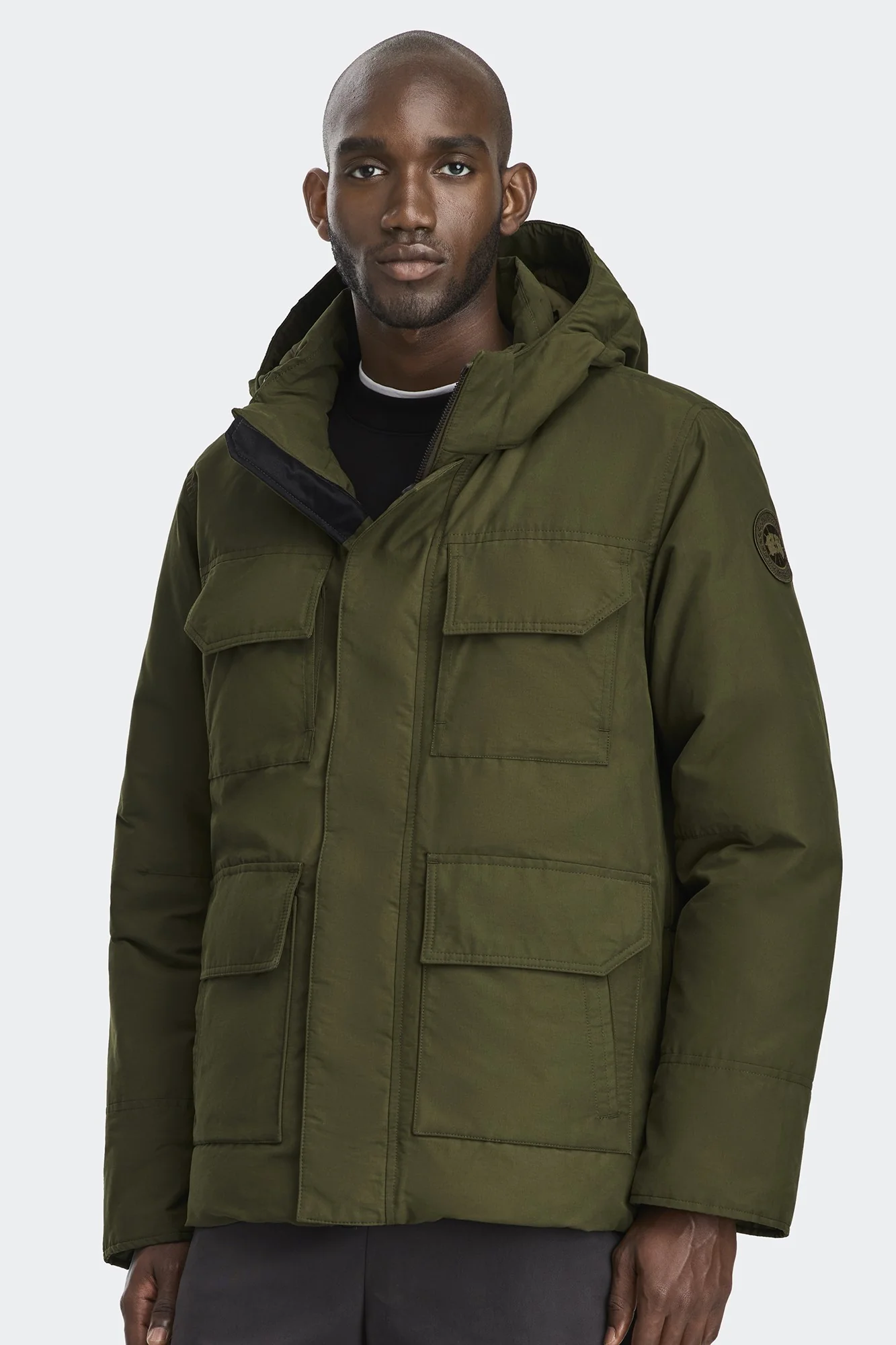 Maitland Parka Cotton Tonal Disc Military Green - Image 2