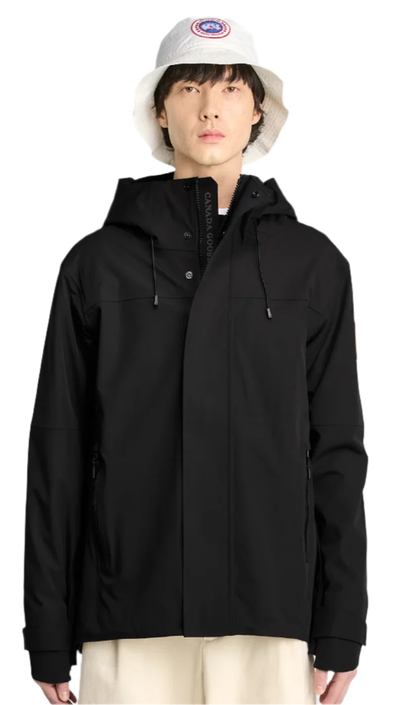 Men's Rupert Rain Jacket Black - Image 5