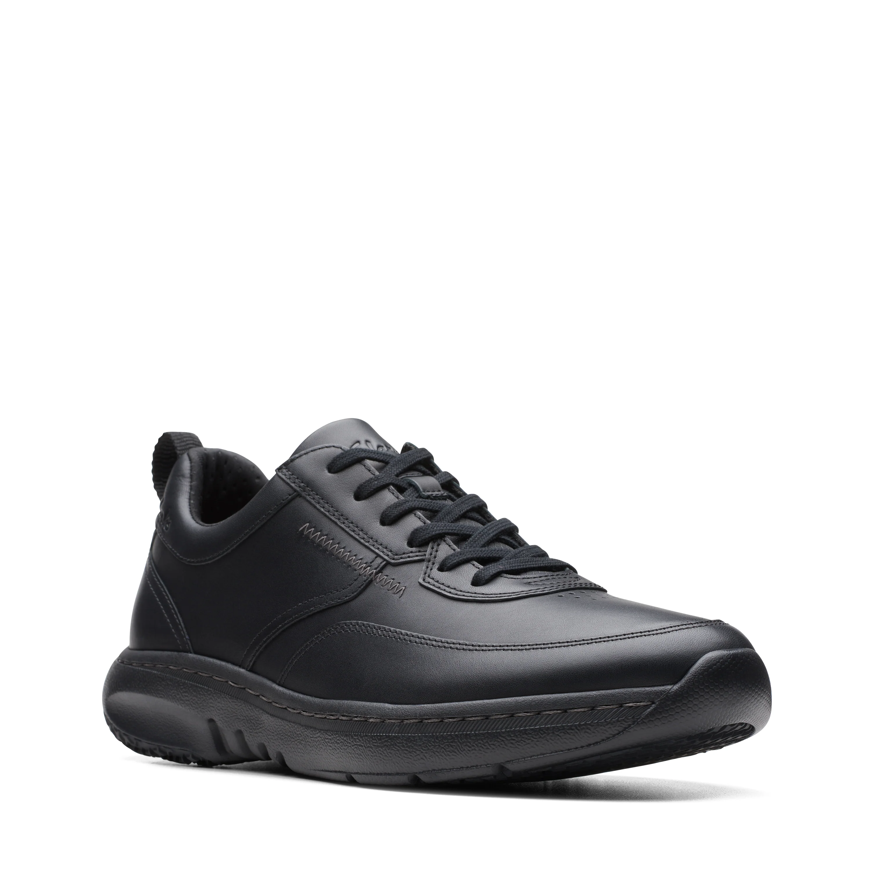 Clarkspro Lace Leather Black Leather