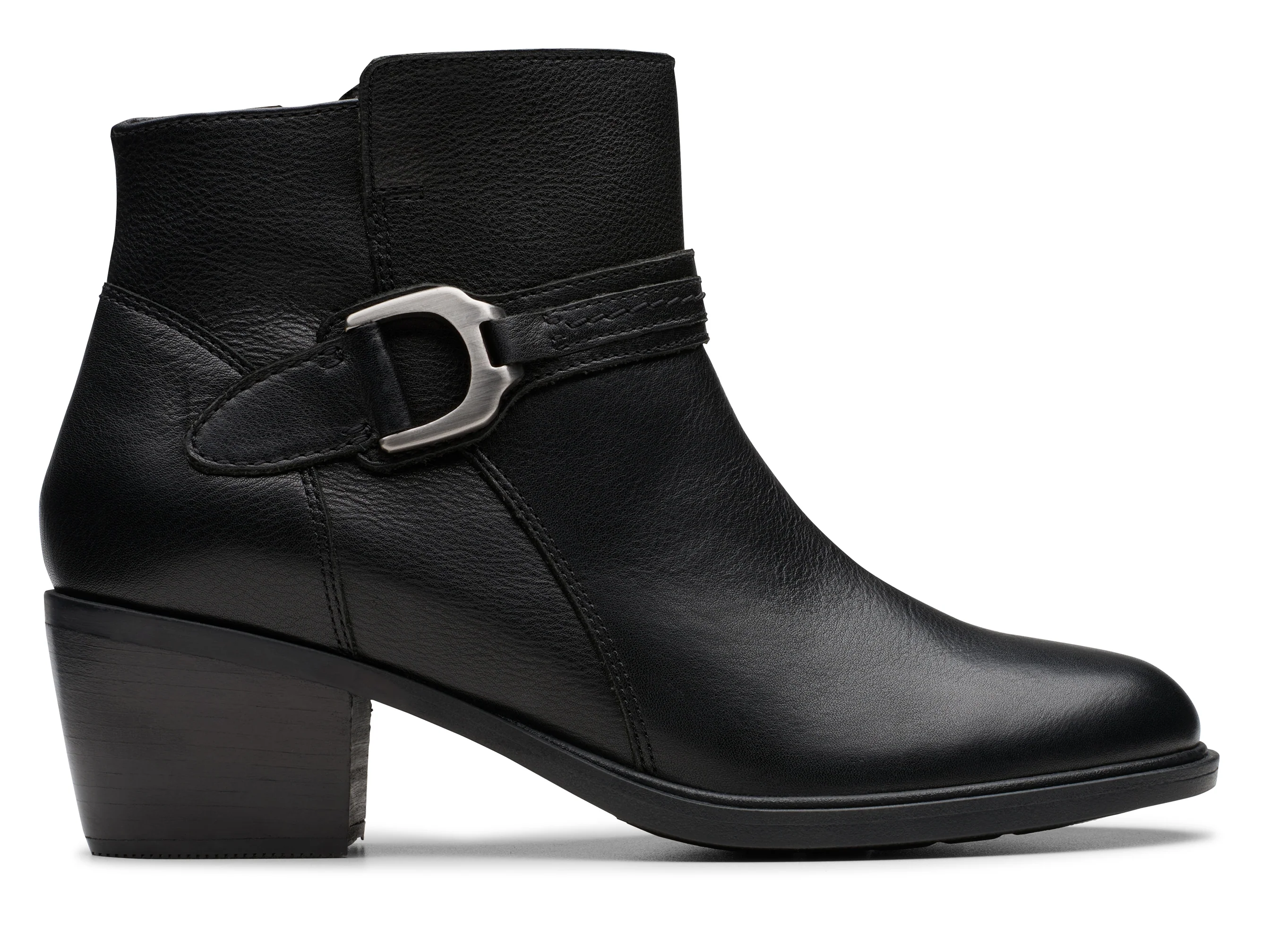 Neva Buckle Leather Black - Image 2
