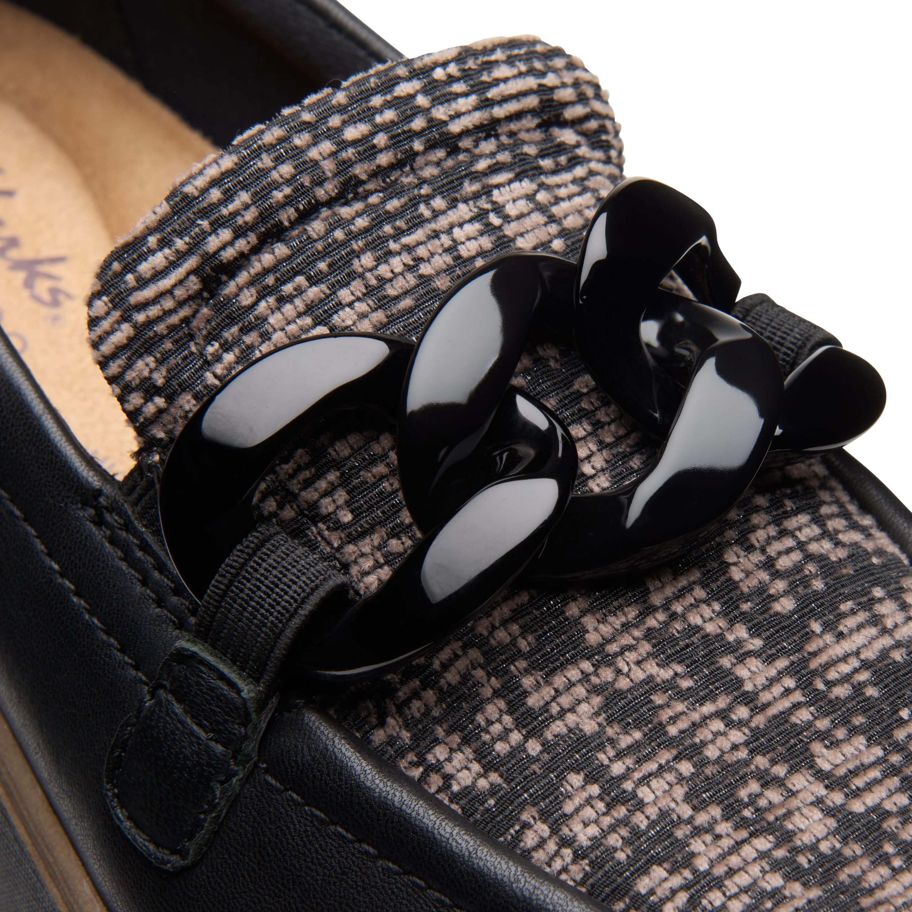 Zylah May Leather/Textile Black Combi - Image 6