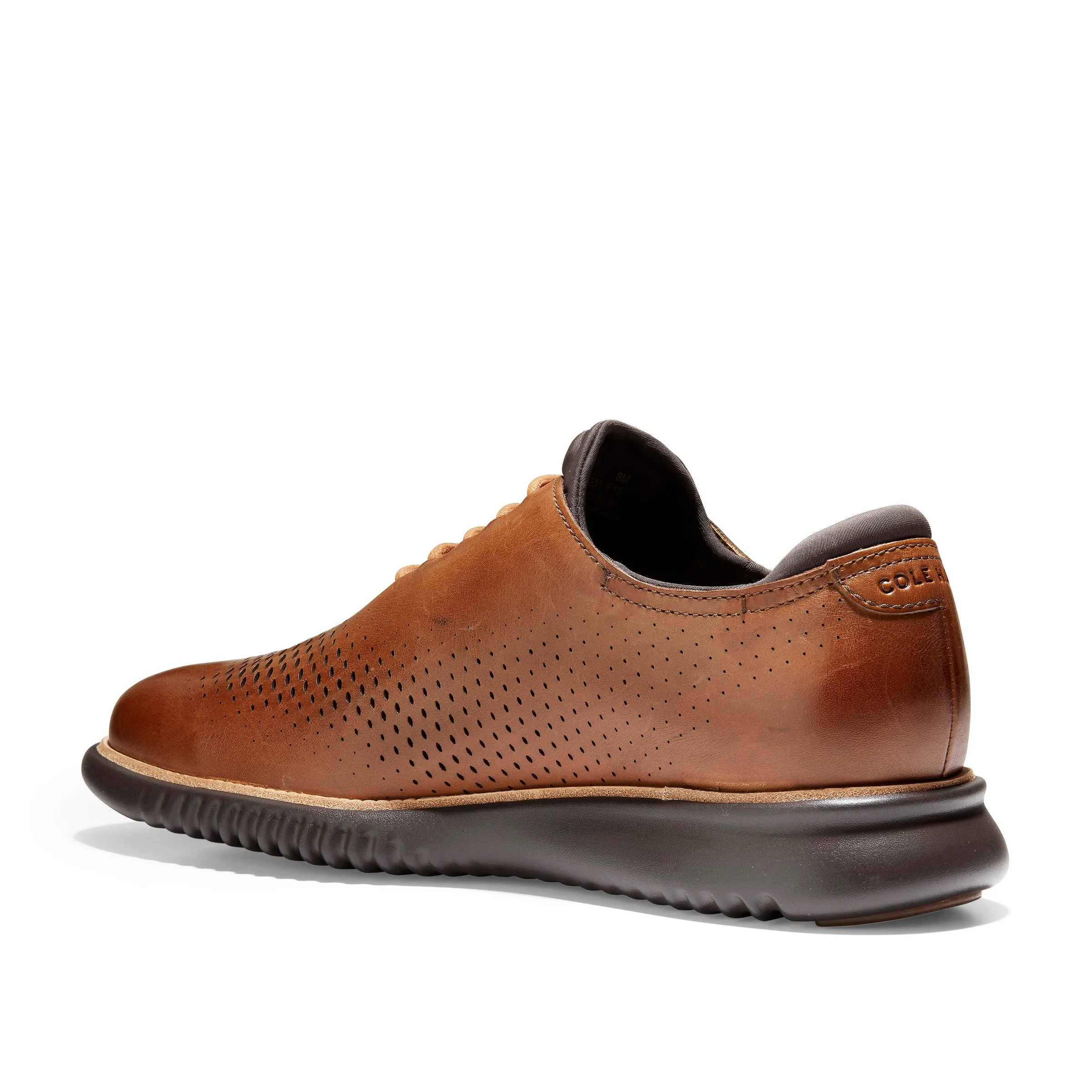 2.zerogrand Laser Wingtip Oxford Lined Tan - Image 3