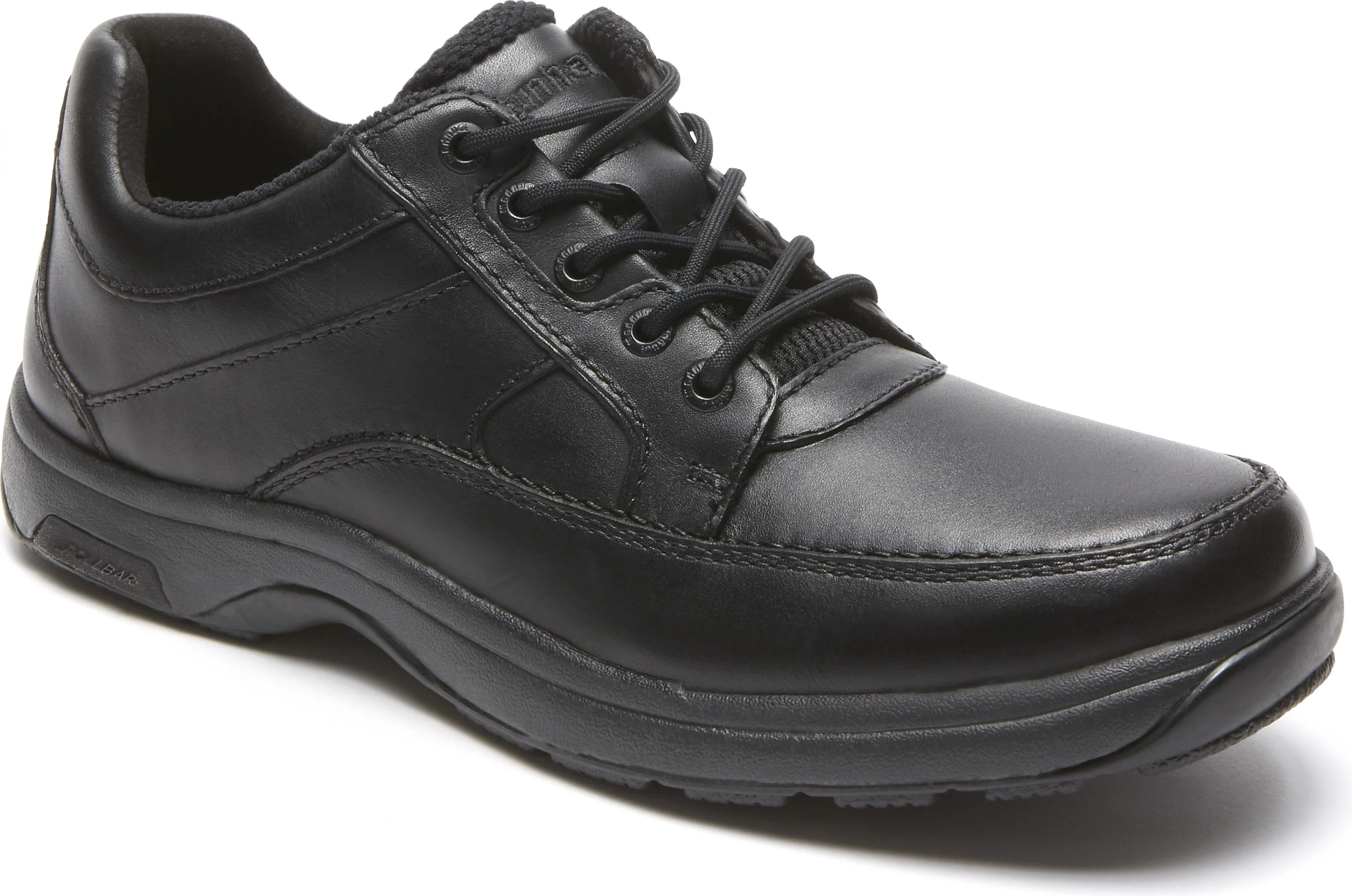 Midland Lace Up Black Wide