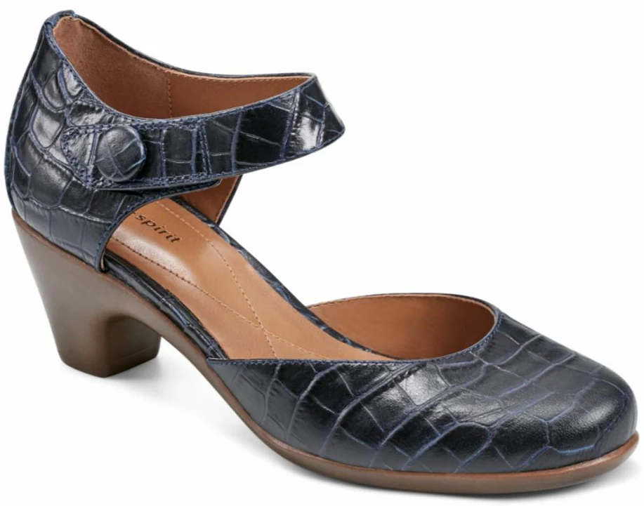 Clarice - Deep Night90035 Wide - Modica Croco Black