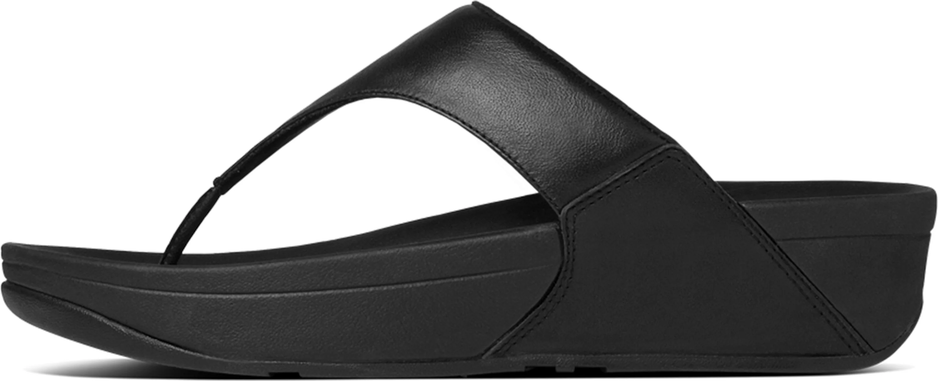 Lulu Leather Toe Post Black - Image 2