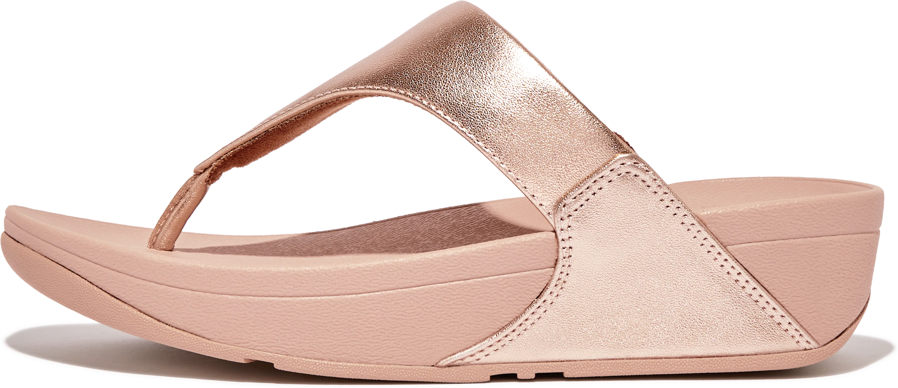 Lulu Leather Toe Post Rose Gold - Image 2