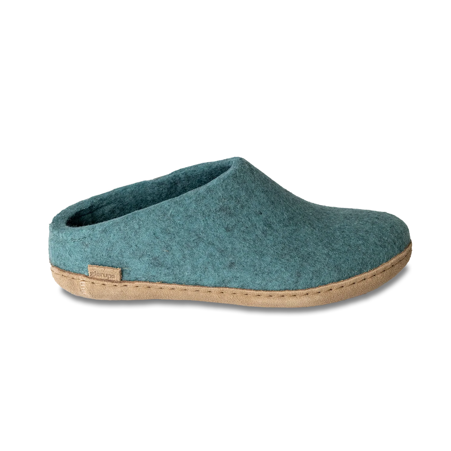 Wool Felt Clog Leather Sole