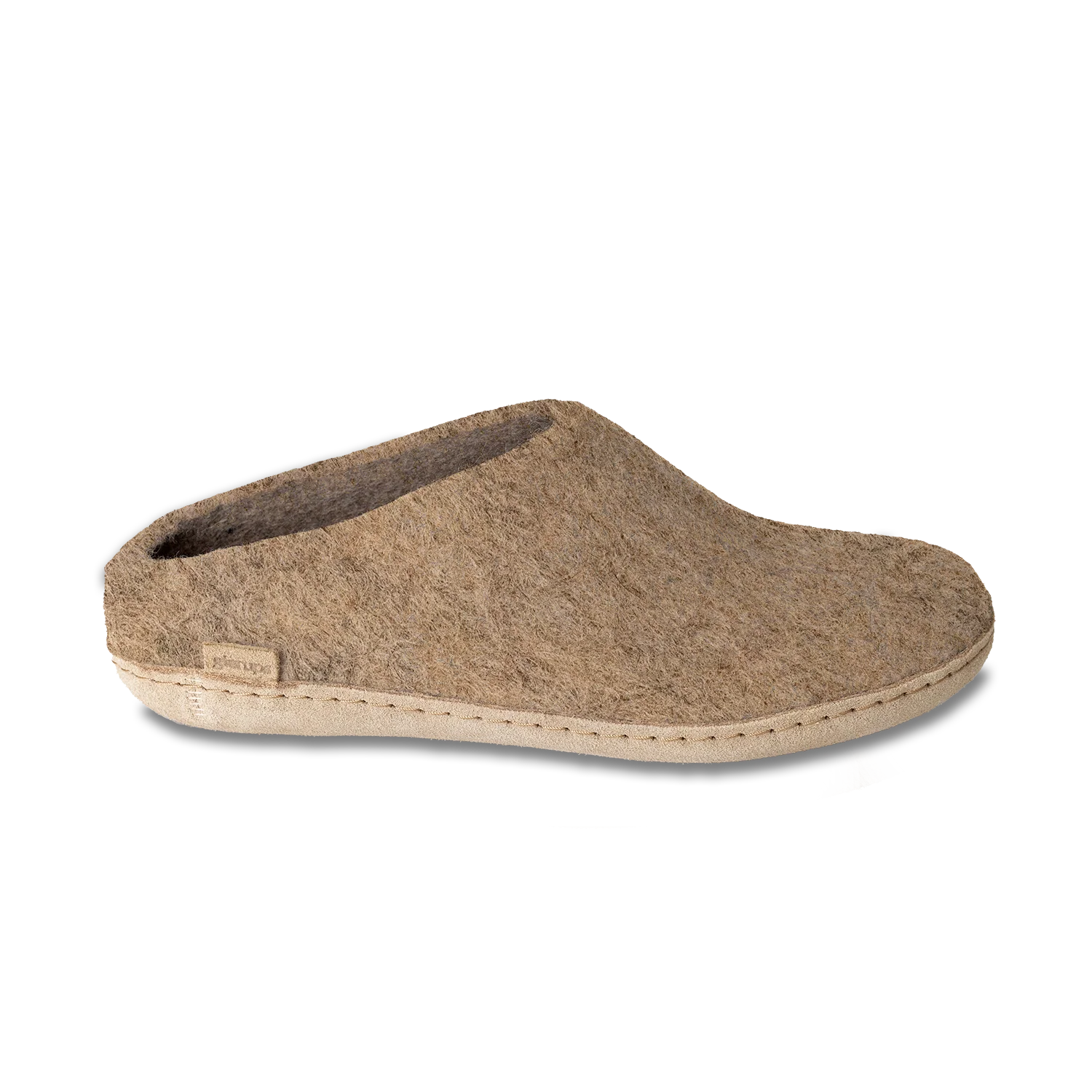 Wool Felt Clog Leather Sole - Image 2