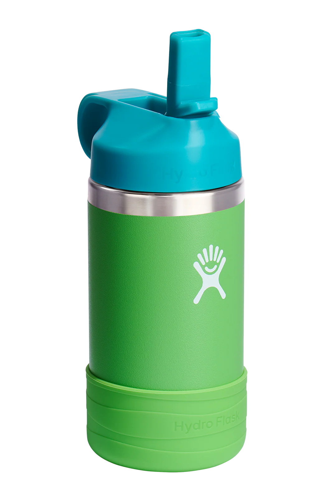 12oz Kids Wide Mouth Straw Cap And Boot Grass - Image 2