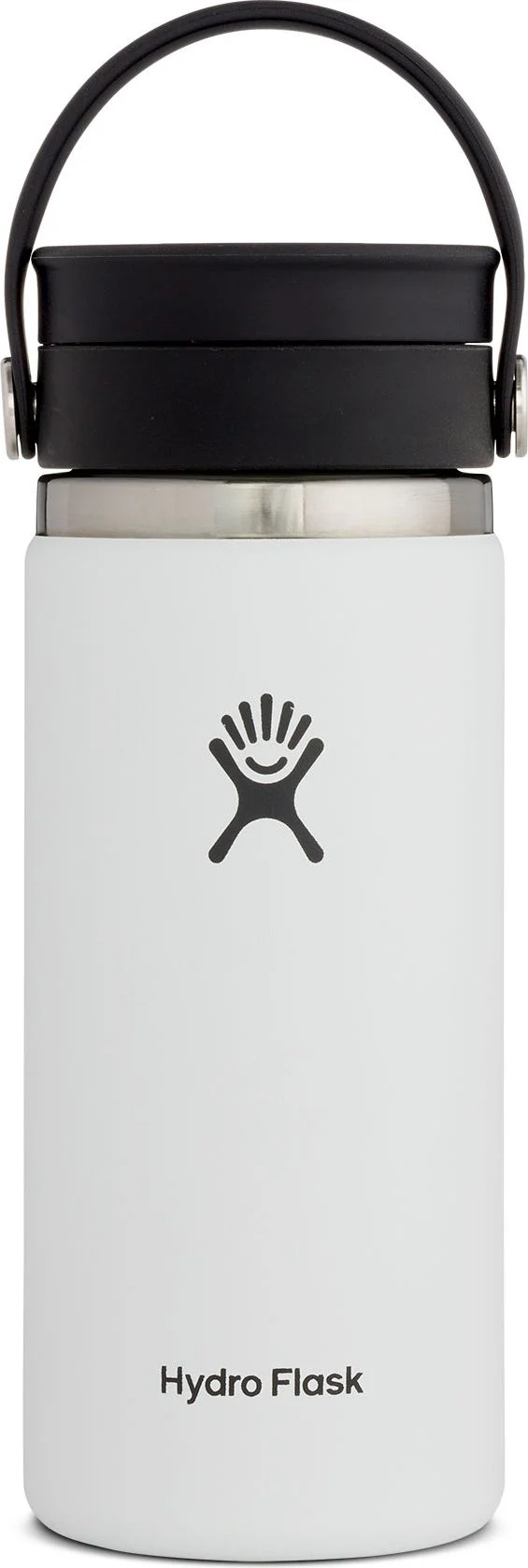 16oz Wide Mouth Flexible Sip White