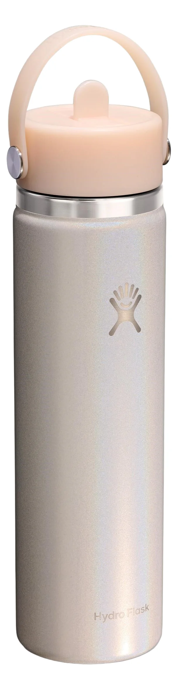 24oz Wide Flex Straw Glimmer Cream