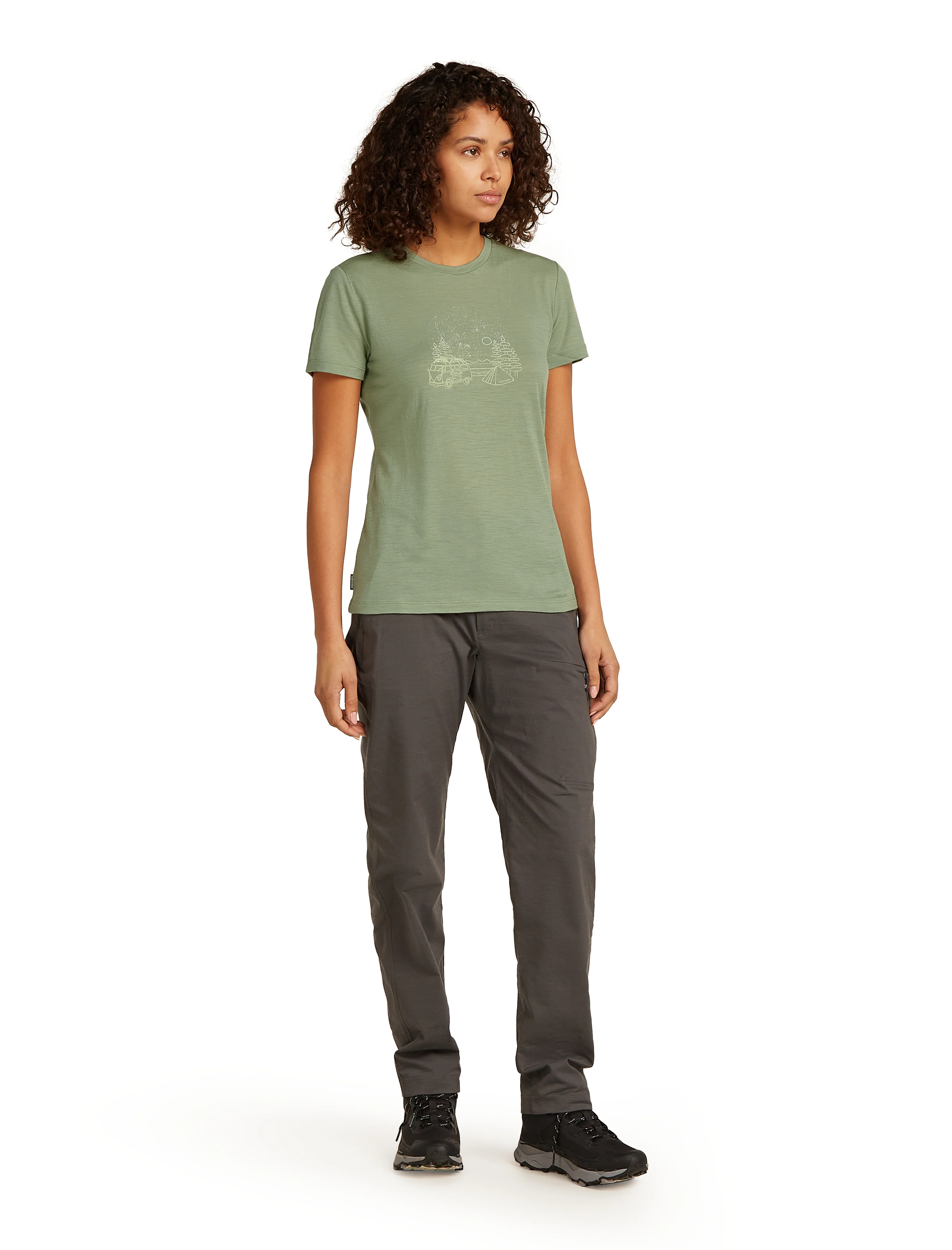 W Merino 150 Tech Lite SS Tee Van Camp Lichen - Image 4