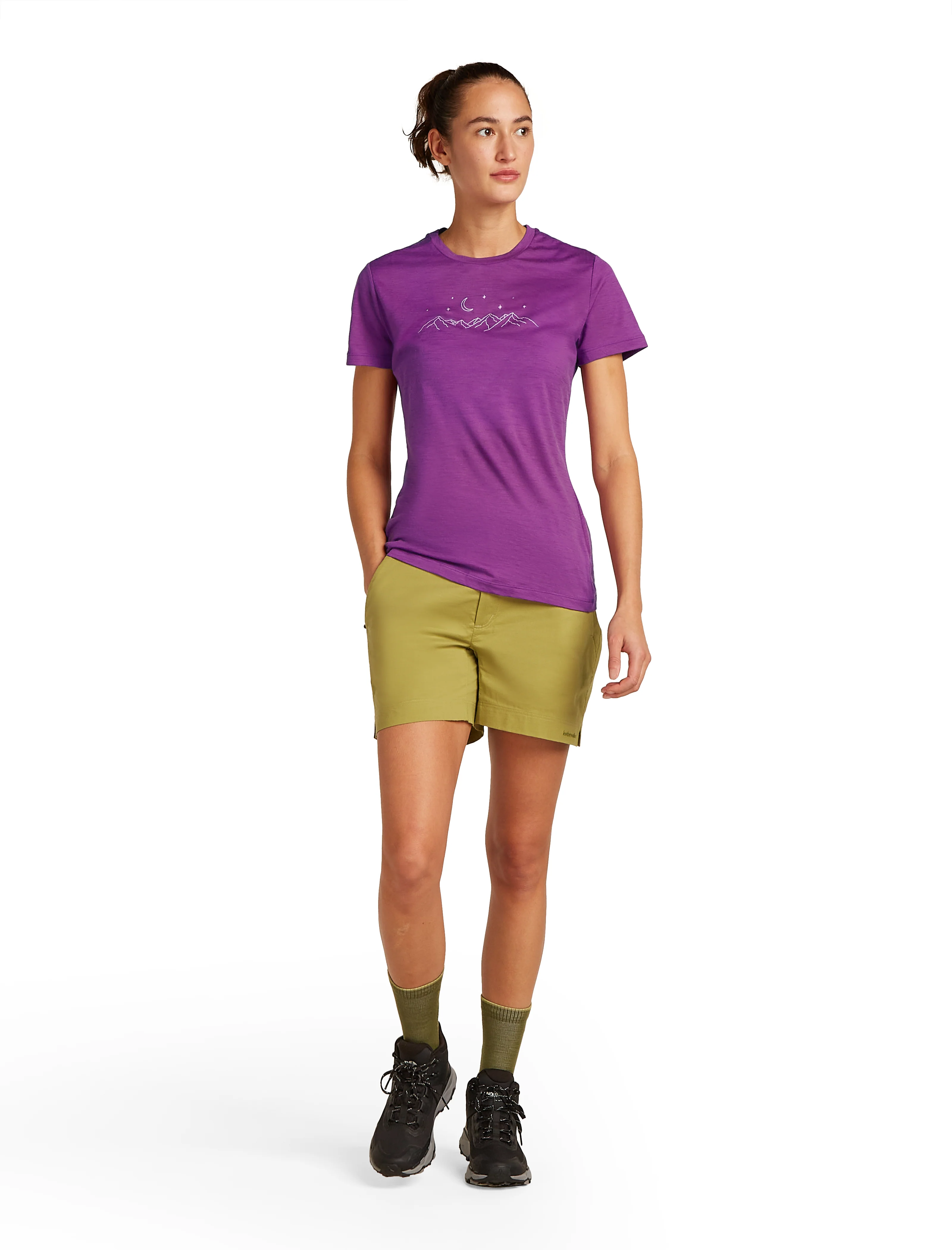 W Merino 150 Tech Lite SS Tee Sparkling Stars Passion - Image 4