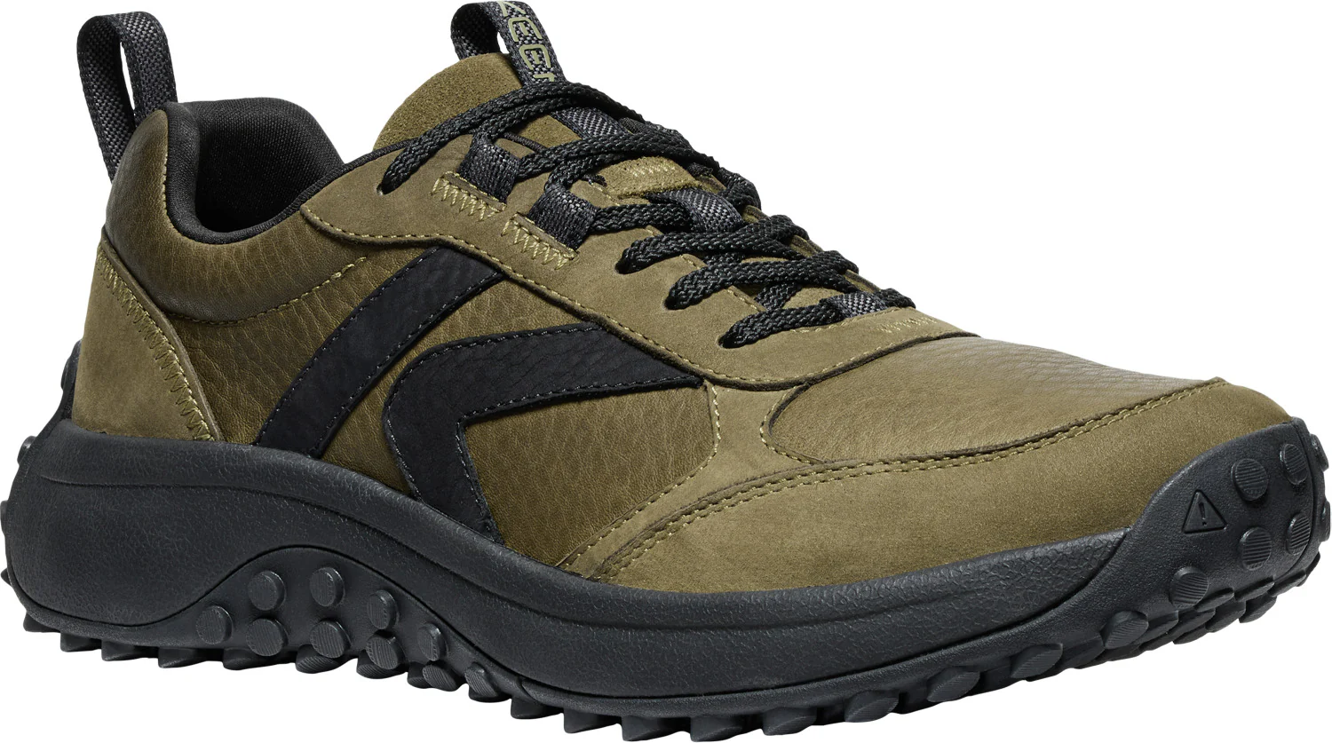 Mens KS86 Leather Dark Olive