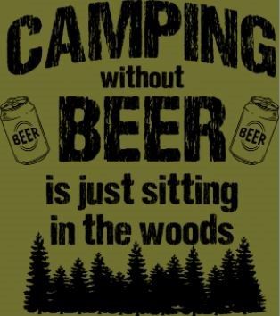 T-shirt Camping Without Beer - Image 2