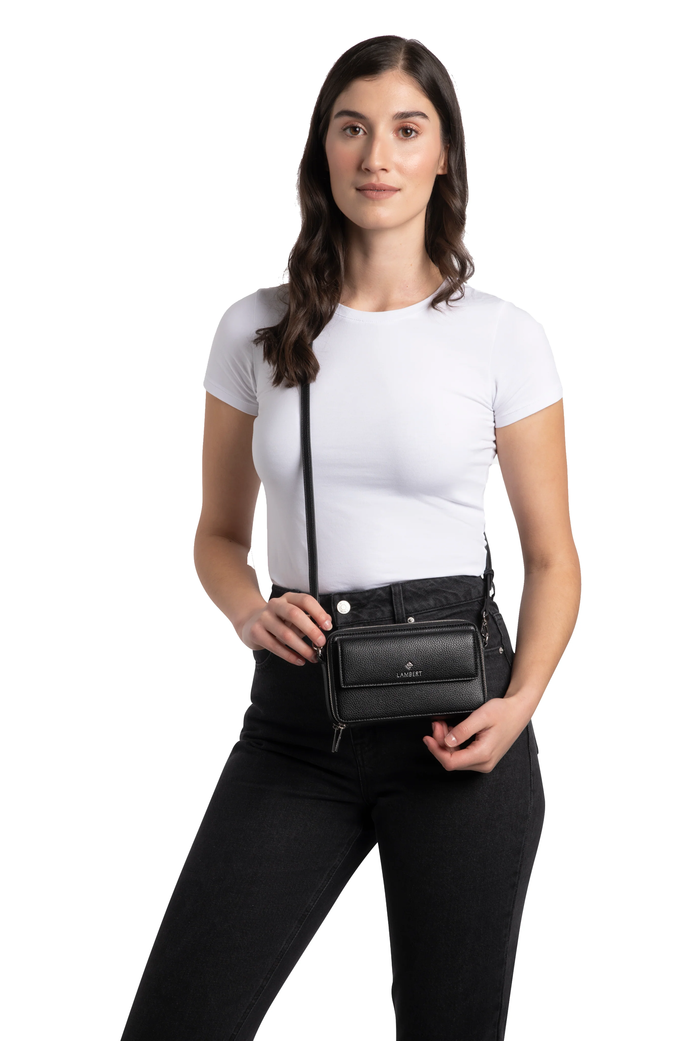 2 In 1 Handbag Black Pebble - Image 4