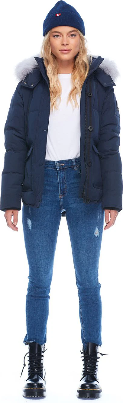 Anguille Jacket True Navy Frost Fox Fur - Image 2