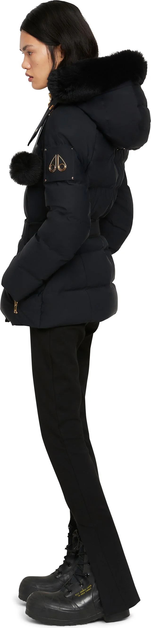 Gold Cambria Jacket Shearling Black - Image 2