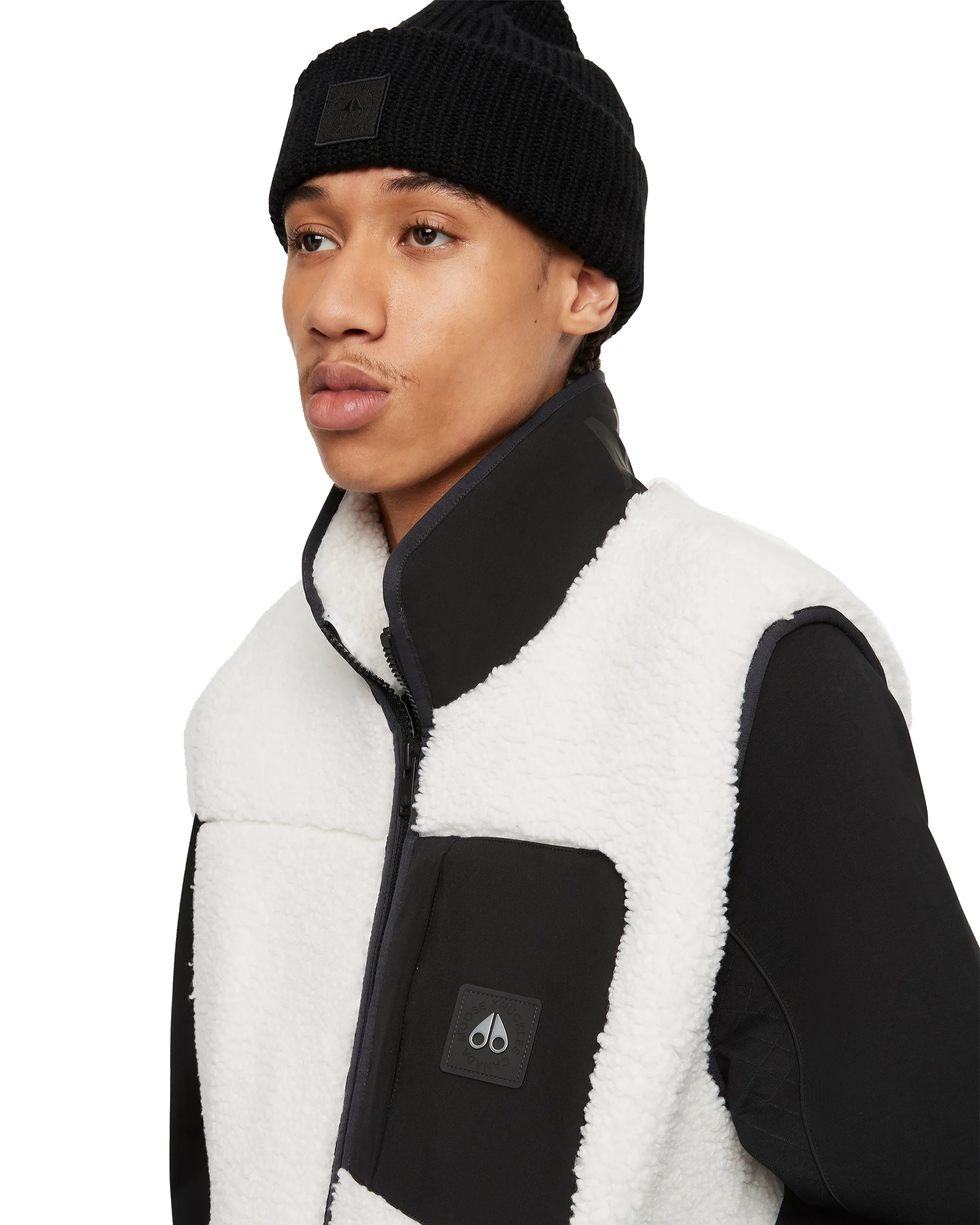 Saglek Vest Ivory Black - Image 4