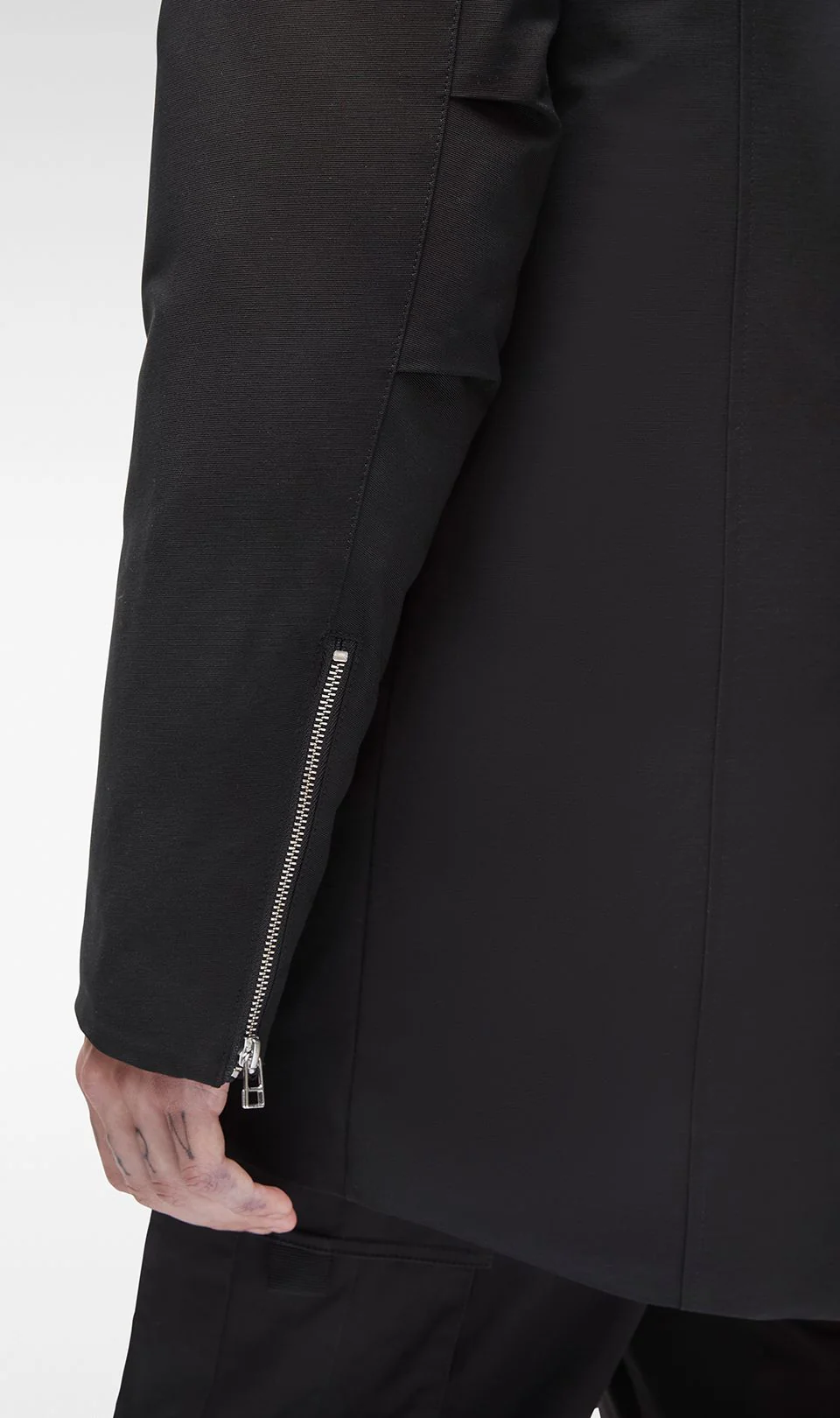 Stirling Parka Shearling Black Black - Image 8