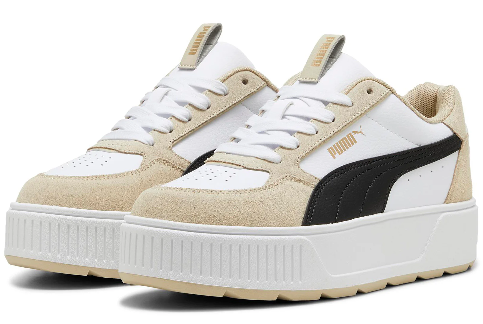 Karmen Rebelle Suede White/Black/Putty - Image 3