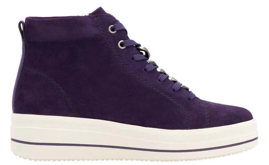 Aubergine Lace Up Boot - Image 2