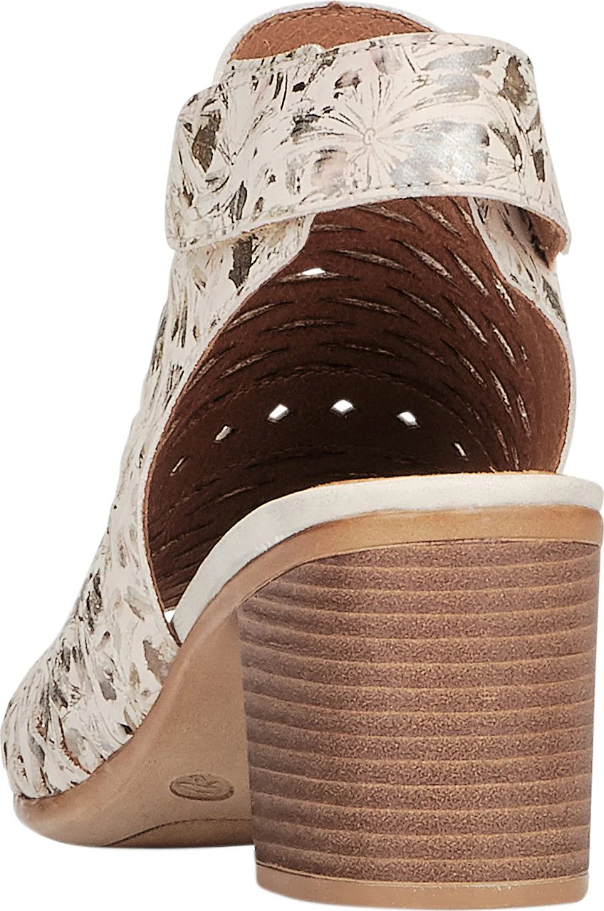 Beige Metallic Perforated Sandal - Image 5