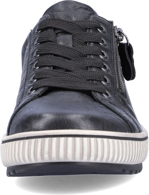 Black Lace Up W Side Zip - Image 4