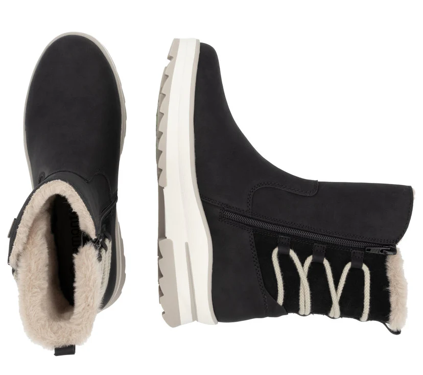 Black Warmlined Side Zip Boot - Image 9