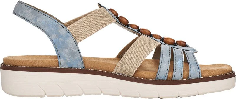Blue/Grey Elastic Sandal - Image 2
