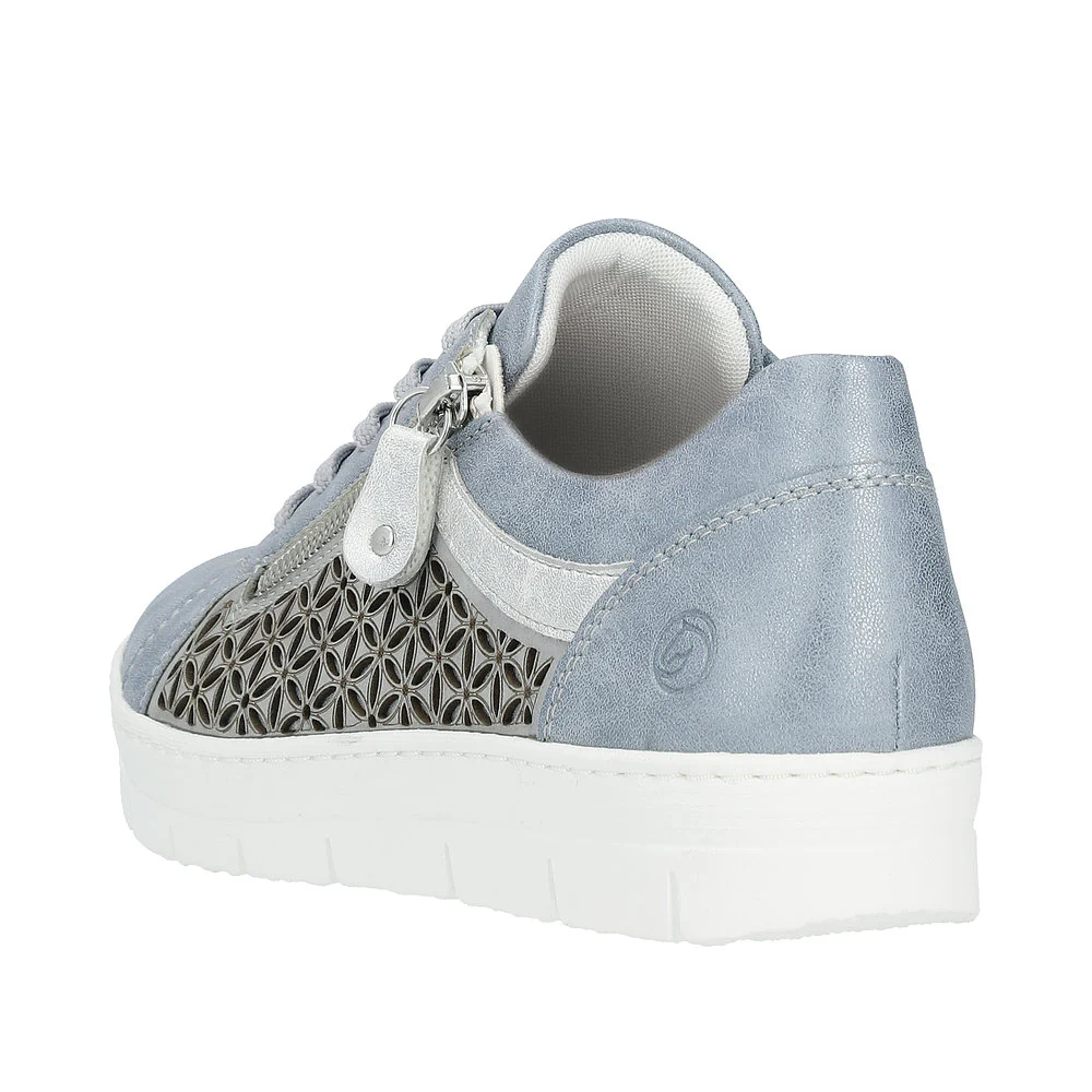 Blue Silver Lace Up - Image 5
