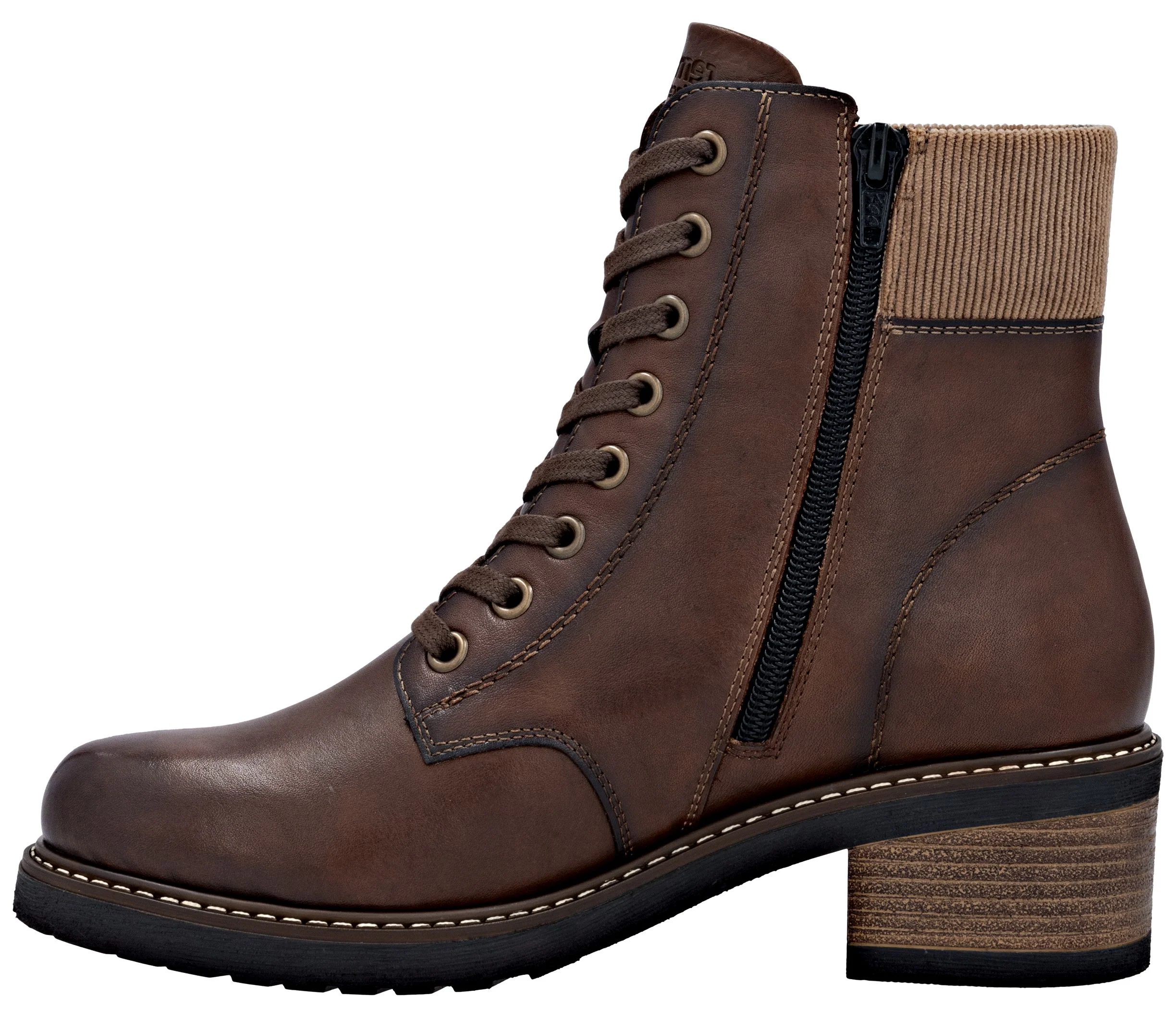 Chestnut Lace Up Boot - Image 2