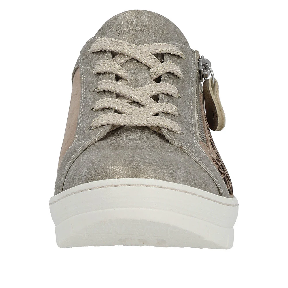 Grey Gold Lace Up - Image 5