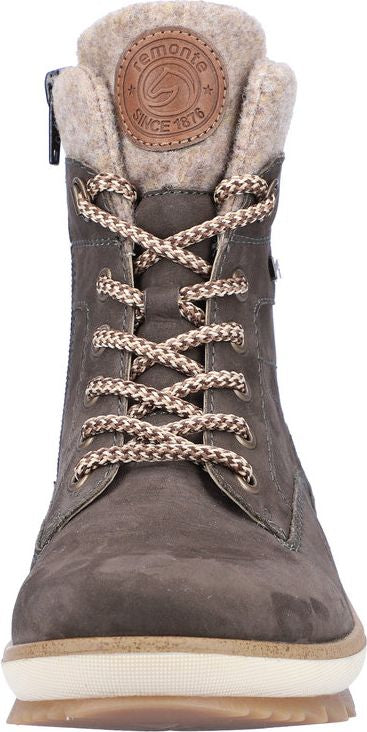Grey Lace Up Boot - Image 4