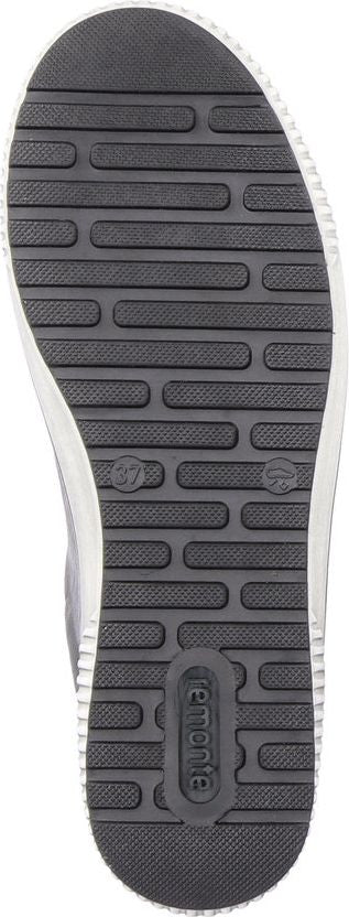 Grey Lace Up W Side Zip - Image 7
