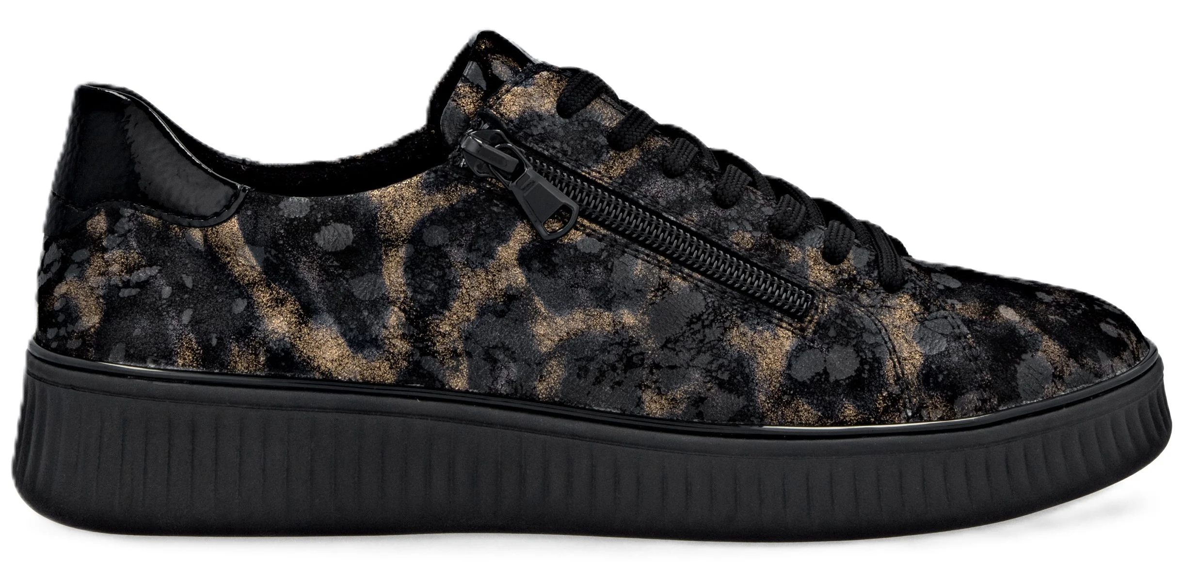 Multi Leopard Lace Up