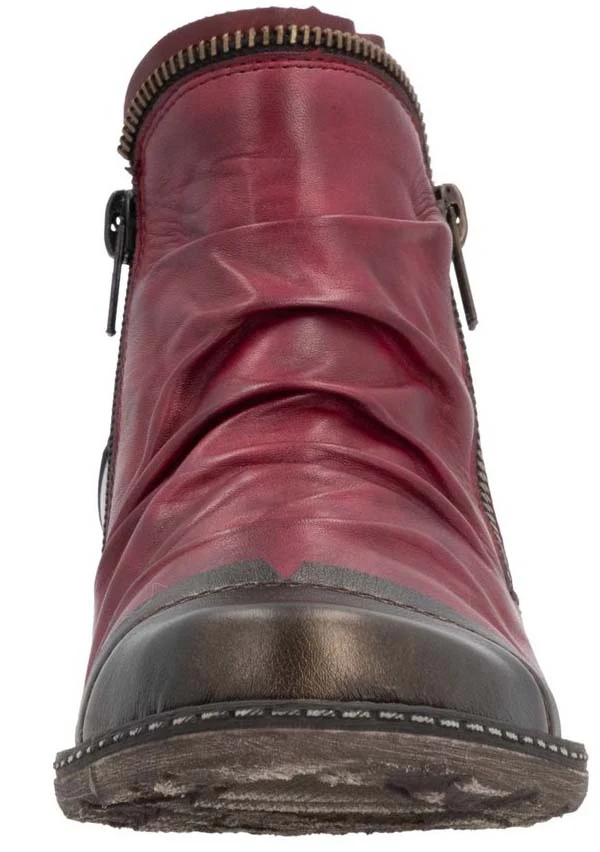 Red Side Zip Boot - Image 4