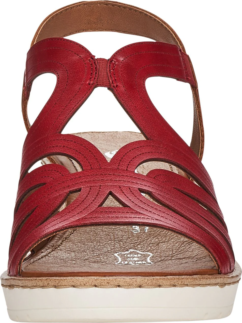 Red Wedge Sandal - Image 3