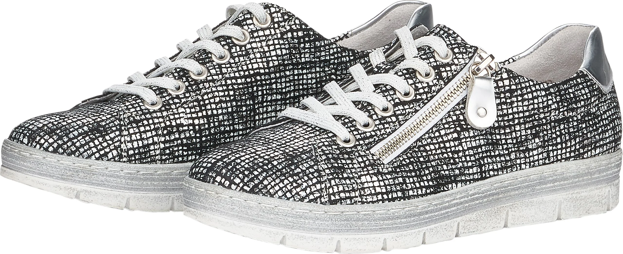 Silver/Black Lace Up - Image 8