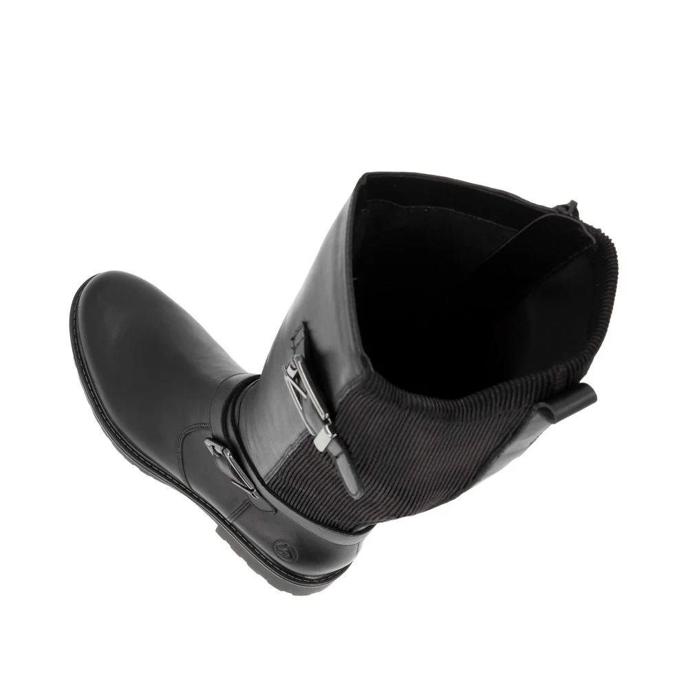 Tall Black Warm Lined Boot - Image 9