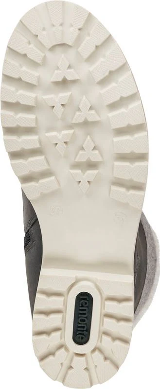 Tall Grey Lace Up Boot - Image 6